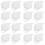 16 Pcs Ceramic Appetizer Serving Dish Minimalist Small Bowl Multi-Use 7