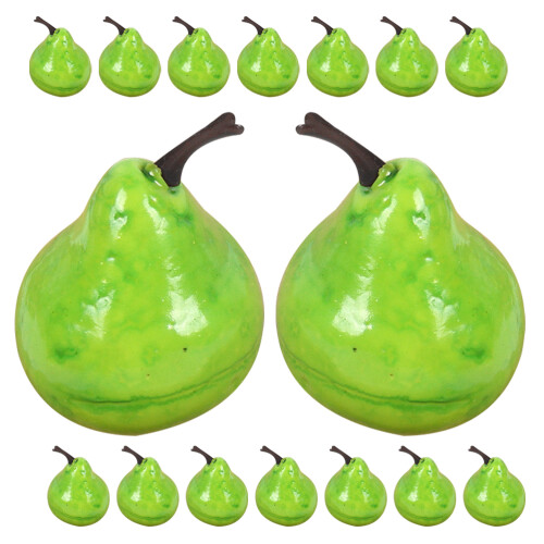 128 Pcs Fake Pears Fruit Shop Model Ornaments 2