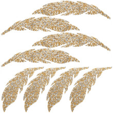 16 Pairs Leaf Patches Hot Melt Adhesive Leaves Multifunction