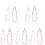 10 Pcs Beaded Phone Wrist Straps For Case 4