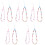 10 Pcs Beaded Phone Wrist Straps For Case 5