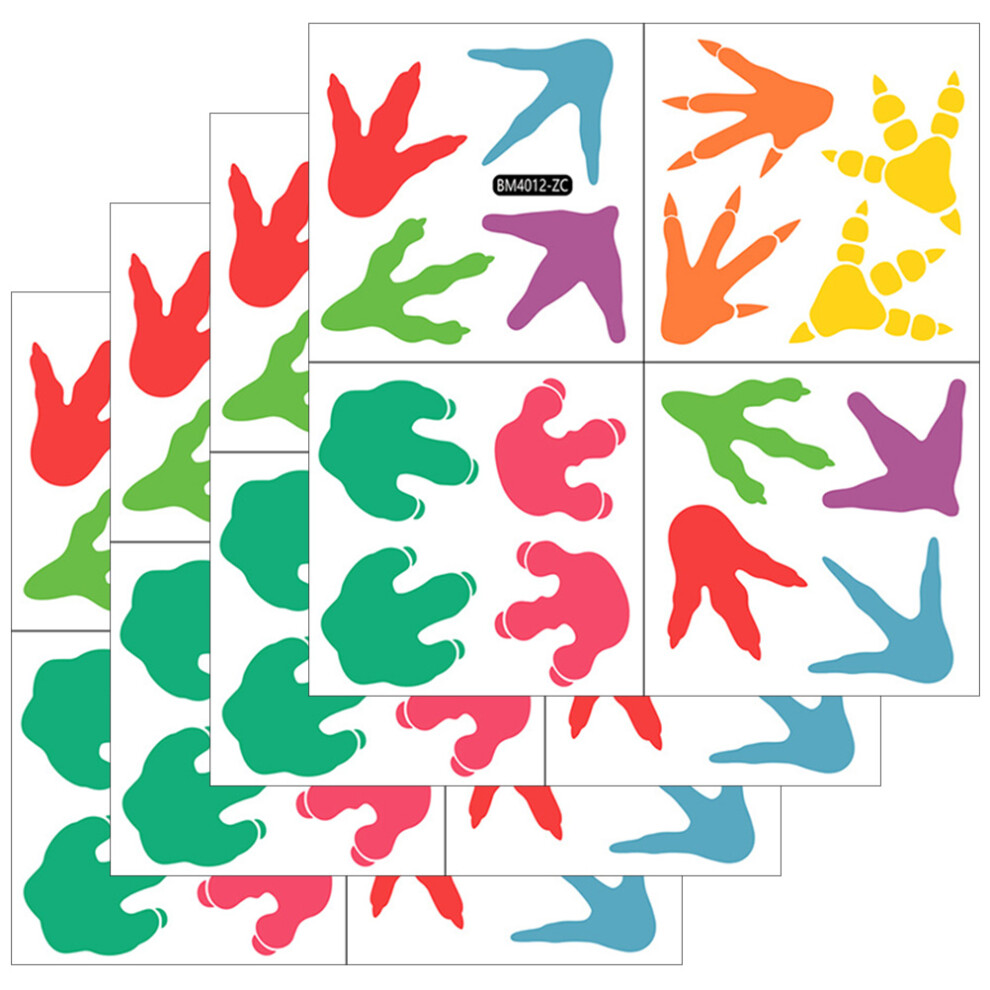 Ohphcall 2 Sets Dinosaur Footprints Floor Decals For Kids Room Decor