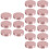 18 Pcs Round Eyelash Packaging Box With Mirror 6
