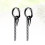 4 Pcs Stainless Steel Long Pendant Miss 10