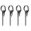 4 Pcs Stainless Steel Long Pendant Miss 2