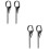 4 Pcs Stainless Steel Long Pendant Miss 6