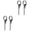 4 Pcs Stainless Steel Long Pendant Miss 3