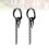 4 Pcs Stainless Steel Long Pendant Miss 9