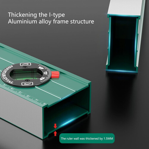 Aluminum Ruler With Metric Scale For Measuring Tool And Constructions Leveling Tool 1