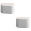 2Pcs Press Type Desktop Waste Bucket Large Capacity Mini Trash Can 8