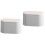 2Pcs Press Type Desktop Waste Bucket Large Capacity Mini Trash Can 6