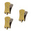 3Pcs Erhu Mute Muffler Silencer For String Instrument 10