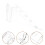 3Pcs Clear Acrylic Eyeglasses Frame Stand Sunglass Display Rack 5