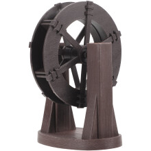 2Pcs Diy Waterfall Fountain Water Wheel Decor For Pond Scene Layout