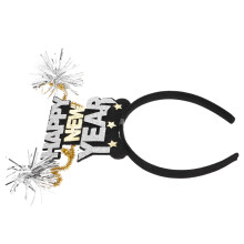 2pcs Happy New Year Party Headband with Tinsel