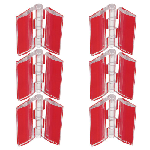 24 Pcs Acrylic Self Adhesive Piano Hinges For Diy Transparent Box