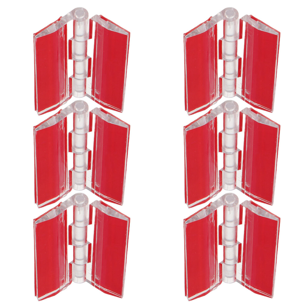 24 Pcs Acrylic Self Adhesive Piano Hinges For Diy Transparent Box 032510874383