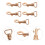 15 Pcs Luggage Hooks Replace To Rotate Metal Shoulder Strap 9