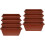 8 Pcs Plastic Window Box Planters With Saucers 6