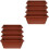 8 Pcs Plastic Window Box Planters With Saucers 5