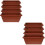 8 Pcs Plastic Window Box Planters With Saucers 8