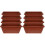 8 Pcs Plastic Window Box Planters With Saucers 4