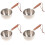 4Pcs Stainless Steel Milk Pan With Double Pouring Lips 5