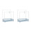 2 Pcs Sink Rack Bathroom Holder Multi-Function Storage Shelf 4