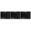 3Pcs A3 Horizontal Clipboard Thick Plastic Writing Pad Black 7