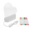 4 Sets Led Acrylic Message Board With Marker Heart Shaped Tablet 1