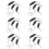 6 Sets Pot Lid Handle Grips Replacement Cookware Parts 8