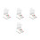 4 Sets Led Acrylic Message Board With Marker Heart Shaped Tablet 4
