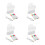4 Sets Led Acrylic Message Board With Marker Heart Shaped Tablet 5