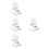 4 Sets Led Acrylic Message Board With Marker Heart Shaped Tablet 10