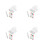 4 Sets Led Acrylic Message Board With Marker Heart Shaped Tablet 8