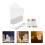 4 Sets Led Acrylic Message Board With Marker Heart Shaped Tablet 11