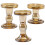 6 Pcs Glass Tea Light Holders Candlestick Stand Decoration 1