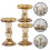 6 Pcs Glass Tea Light Holders Candlestick Stand Decoration 9