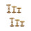 6 Pcs Glass Tea Light Holders Candlestick Stand Decoration 7
