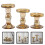 6 Pcs Glass Tea Light Holders Candlestick Stand Decoration 8
