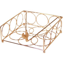 3Pcs Golden Standing Napkin Holders for Paper Napkin Storage Tabletop