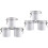 2 Count Cluster Lashes Glue Graft Eyelash Case Storage Container 4