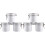 2 Count Cluster Lashes Glue Graft Eyelash Case Storage Container 2