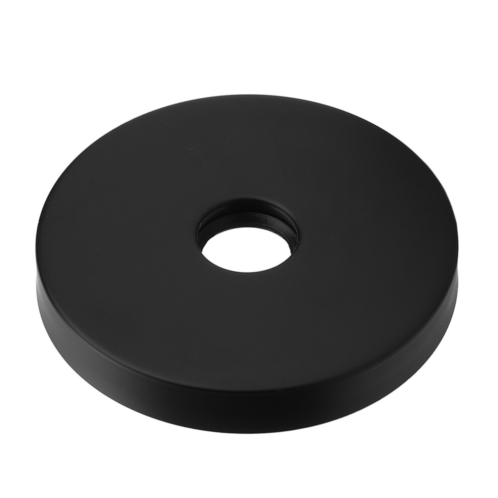 (Black) Large Shower Arm Flange 304 Stainless Steel G1/2in Black-image-OPC-PKY22PF-NEW