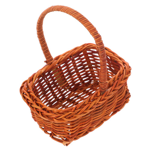 4Pcs Mini Wicker Basket With Handle For Garden, Picnic, Diy 2