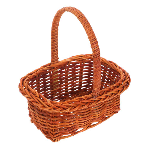 4Pcs Mini Wicker Basket With Handle For Garden, Picnic, Diy 1