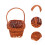 4Pcs Mini Wicker Basket With Handle For Garden, Picnic, Diy 11