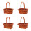 4Pcs Mini Wicker Basket With Handle For Garden, Picnic, Diy 5