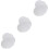 18Pcs PP Material Sink Filter Cover Shower Drain Protector White 7