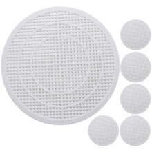 18Pcs PP Material Sink Filter Cover Shower Drain Protector White